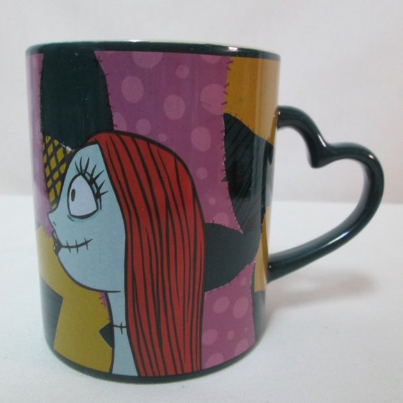 Disney Nightmare Before Christmas Meant to Be Cup Mug with Heart handle ceramic - Picture 6 of 9